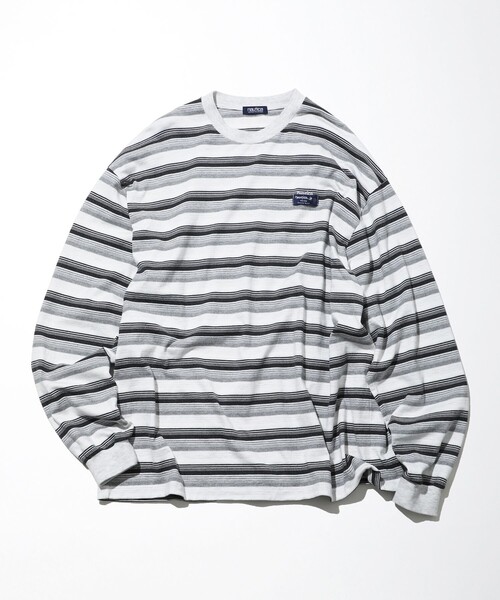 NAUTICA（ノーティカ）の「NAUTICA/ノーティカ Multi Border L/S Tee（Tシャツ/カットソー・メンズ・ライトグレー/ネイビー/イエロー・MEDIUM/LARGE/X-LARGE/XX-LARGE）」の11枚目の写真