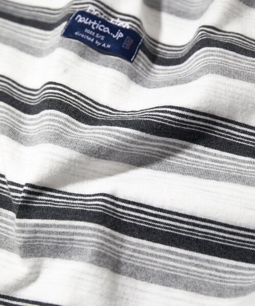 NAUTICA（ノーティカ）の「NAUTICA/ノーティカ Multi Border L/S Tee（Tシャツ/カットソー・メンズ・ライトグレー/ネイビー/イエロー・MEDIUM/LARGE/X-LARGE/XX-LARGE）」の13枚目の写真