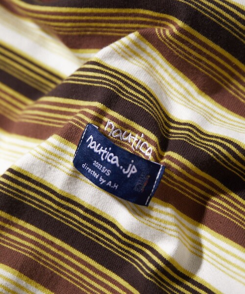 NAUTICA（ノーティカ）の「NAUTICA/ノーティカ Multi Border L/S Tee（Tシャツ/カットソー・メンズ・ライトグレー/ネイビー/イエロー・MEDIUM/LARGE/X-LARGE/XX-LARGE）」の16枚目の写真
