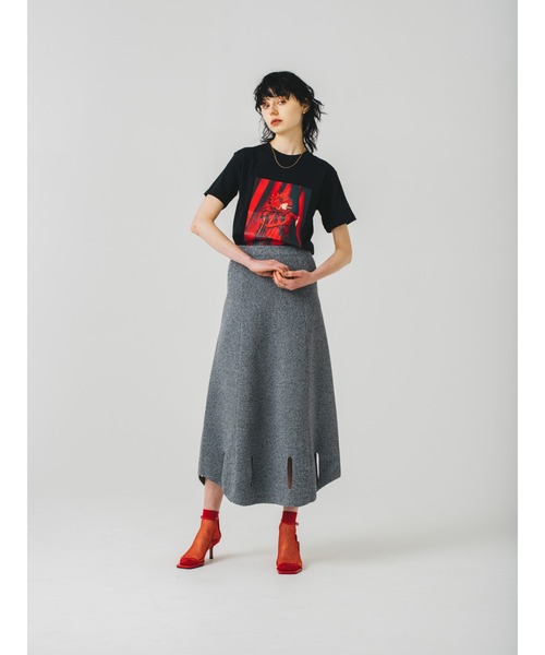 led.tokyo（レッドトウキョウ）の「【led.tokyo】MARCOMONK × led.tokyo Tシャツ type RED（Tシャツ/カットソー・レディース・ホワイト/ブラック・S/M）」の6枚目の写真