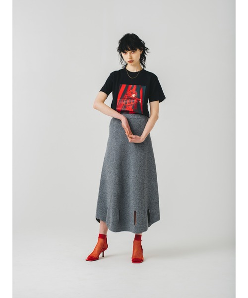 led.tokyo（レッドトウキョウ）の「【led.tokyo】MARCOMONK × led.tokyo Tシャツ type RED（Tシャツ/カットソー・レディース・ホワイト/ブラック・S/M）」の7枚目の写真