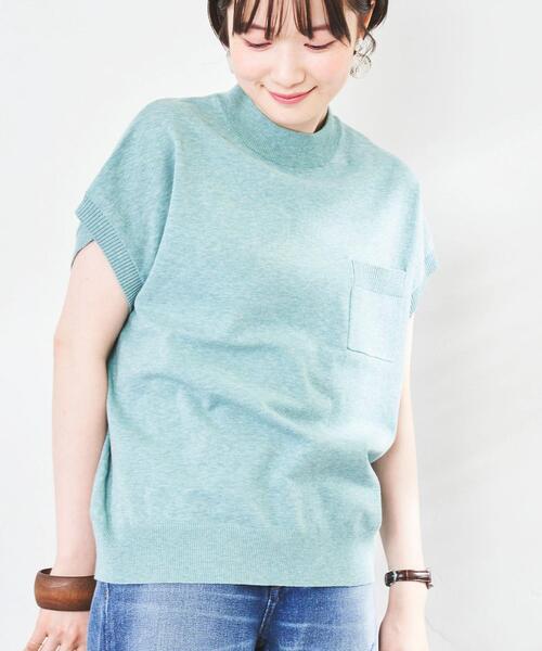 coen（コーエン）の「サラコリピTサマーニット#（Tシャツ/カットソー・レディース・クリーム/ブラウン/ライム/ブラック・L/M）」の4枚目の写真