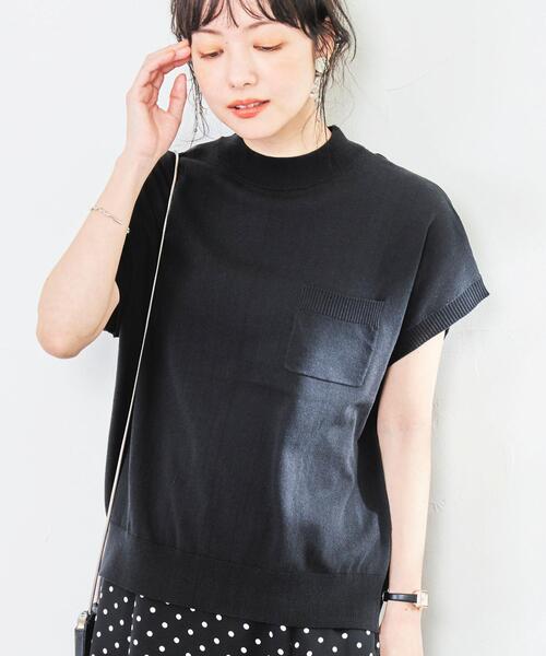 coen（コーエン）の「サラコリピTサマーニット#（Tシャツ/カットソー・レディース・クリーム/ブラウン/ライム/ブラック・L/M）」の2枚目の写真