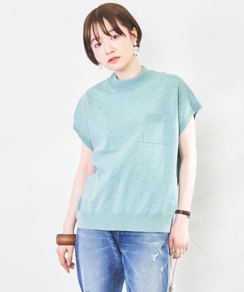 coen（コーエン）の「サラコリピTサマーニット#（Tシャツ/カットソー・レディース・クリーム/ブラウン/ライム/ブラック・L/M）」の14枚目の写真