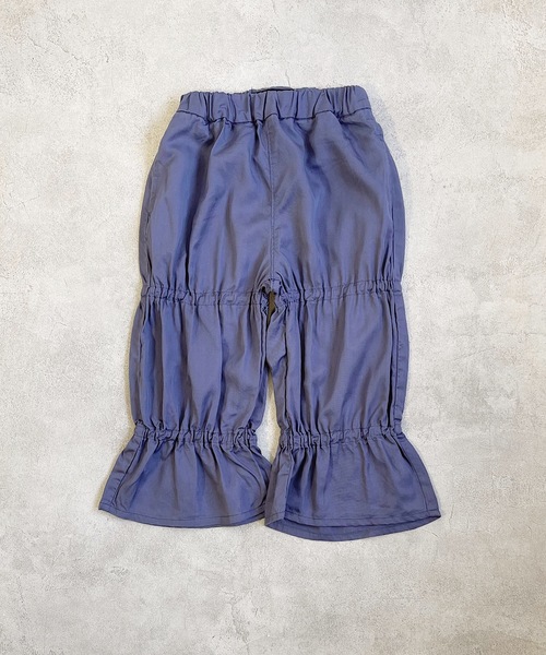 Granny Branket（グラニーブランケット）の「サテンドローストリングギャザーパンツ（90～140cm）（その他パンツ・キッズ・ネイビー/ピンク・90/100/110/120/130/140）」の2枚目の写真