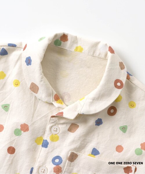 apres les cours（アプレレクール）の「1107 2柄セットアップ（セットアップ・キッズ・オフホワイト/ベージュ・110/90/80/100/120/130）」の8枚目の写真