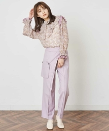 A de a.v.v | 小花柄フリルブラウス(シャツ/ブラウス)