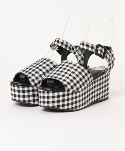 ems excite(エムズエキサイト)の「プラットフォームサンダル(サンダル・レディース・ブラック/オフホワイト/ブラック系その他・M/L)」の6枚目の写真