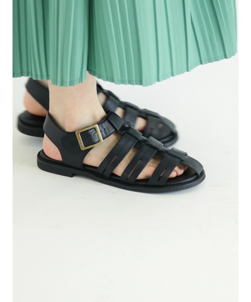 Samansa Mos2（サマンサ モスモス）の「グルカサンダル（サンダル・レディース・ブラウン/ブラック・MEDIUM/LARGE）」の9枚目の写真