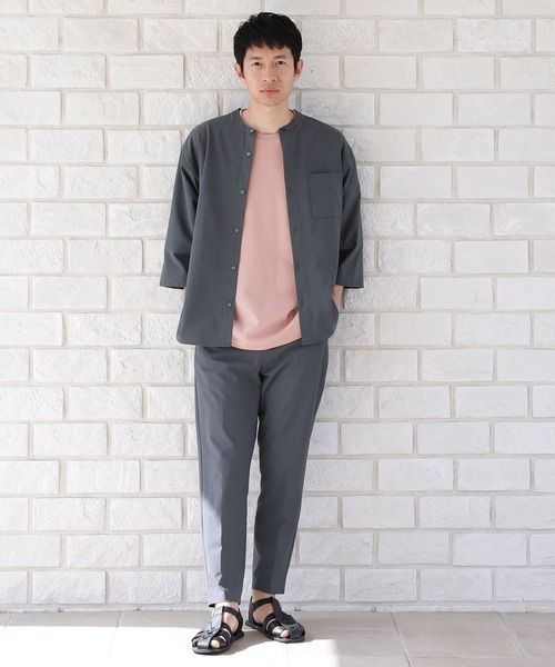 LAKOLE（ラコレ）の「4WAYストレッチポリシャツ[セットアップ対応] / 263658（シャツ/ブラウス・メンズ・ブラック/ネイビー/アイボリー・SMALL/MEDIUM/LARGE）」の9枚目の写真