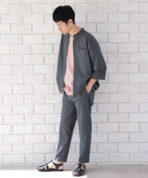 LAKOLE（ラコレ）の「4WAYストレッチポリシャツ[セットアップ対応] / 263658（シャツ/ブラウス・メンズ・ブラック/ネイビー/アイボリー・SMALL/MEDIUM/LARGE）」の21枚目の写真