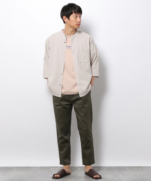 LAKOLE（ラコレ）の「4WAYストレッチポリシャツ[セットアップ対応] / 263658（シャツ/ブラウス・メンズ・ブラック/ネイビー/アイボリー・SMALL/MEDIUM/LARGE）」の7枚目の写真