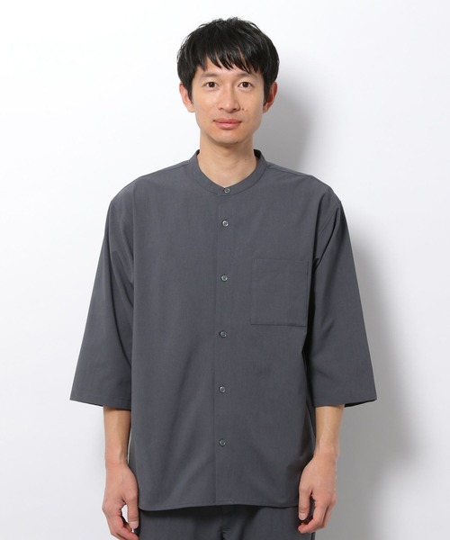 LAKOLE（ラコレ）の「4WAYストレッチポリシャツ[セットアップ対応] / 263658（シャツ/ブラウス・メンズ・ブラック/ネイビー/アイボリー・SMALL/MEDIUM/LARGE）」の17枚目の写真