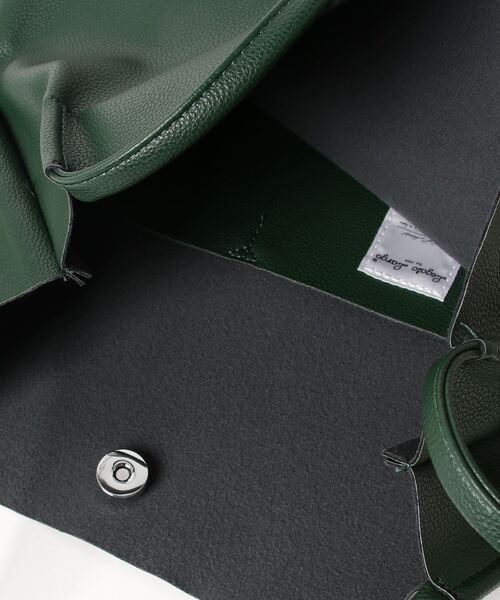 Legato Largo（レガートラルゴ）の「Legato Largo/ レガートラルゴ  / さくっと使える シンプルな お気軽 トートバッグ / LG-E1242（トートバッグ・レディース・ブラック/ダークグリーン/ブラウン/ピンク/シルバー/ミント/レオパード・ONESIZE）」の16枚目の写真