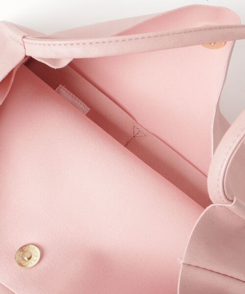 Legato Largo（レガートラルゴ）の「Legato Largo/ レガートラルゴ  / さくっと使える シンプルな お気軽 トートバッグ / LG-E1242（トートバッグ・レディース・ブラック/ダークグリーン/ブラウン/ピンク/シルバー/ミント/レオパード・ONESIZE）」の17枚目の写真