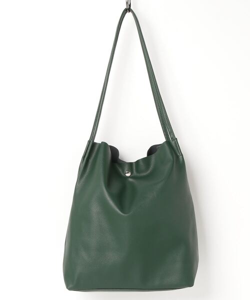 Legato Largo（レガートラルゴ）の「Legato Largo/ レガートラルゴ  / さくっと使える シンプルな お気軽 トートバッグ / LG-E1242（トートバッグ・レディース・ブラック/ダークグリーン/ブラウン/ピンク/シルバー/ミント/レオパード・ONESIZE）」の19枚目の写真