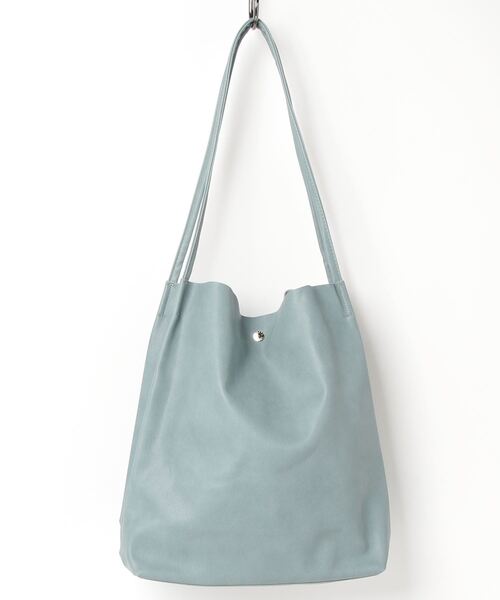 Legato Largo（レガートラルゴ）の「Legato Largo/ レガートラルゴ  / さくっと使える シンプルな お気軽 トートバッグ / LG-E1242（トートバッグ・レディース・ブラック/ダークグリーン/ブラウン/ピンク/シルバー/ミント/レオパード・ONESIZE）」の20枚目の写真