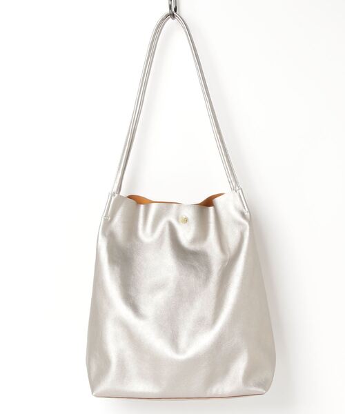 Legato Largo（レガートラルゴ）の「Legato Largo/ レガートラルゴ  / さくっと使える シンプルな お気軽 トートバッグ / LG-E1242（トートバッグ・レディース・ブラック/ダークグリーン/ブラウン/ピンク/シルバー/ミント/レオパード・ONESIZE）」の22枚目の写真