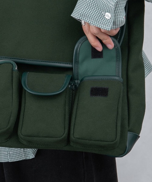 kutir(クティール)の「ビッグショルダーバッグ(ショルダーバッグ・メンズ・ブラック/イエロー/グリーン・FREE)」の18枚目の写真