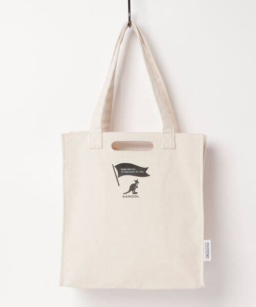 KANGOL（カンゴール）の「【KANGOL】2WAYフラッグロゴトートバッグ　KGSA-BG00237（トートバッグ・レディース・ホワイト・FREE）」の3枚目の写真