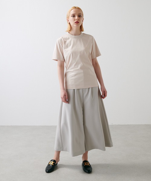 Lui's（ルイス）の「プレミアムスビンモダンベーシックTシャツ（Tシャツ/カットソー・メンズ・ホワイト/ブラック/ライトベージュ・SMALL/MEDIUM）」の7枚目の写真