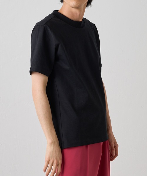 Lui's（ルイス）の「プレミアムスビンモダンベーシックTシャツ（Tシャツ/カットソー・メンズ・ホワイト/ブラック/ライトベージュ・SMALL/MEDIUM）」の10枚目の写真