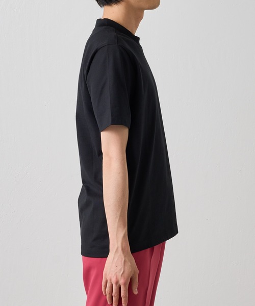 Lui's（ルイス）の「プレミアムスビンモダンベーシックTシャツ（Tシャツ/カットソー・メンズ・ホワイト/ブラック/ライトベージュ・SMALL/MEDIUM）」の14枚目の写真