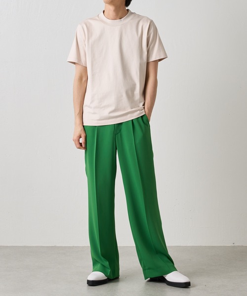 Lui's（ルイス）の「プレミアムスビンモダンベーシックTシャツ（Tシャツ/カットソー・メンズ・ホワイト/ブラック/ライトベージュ・SMALL/MEDIUM）」の22枚目の写真