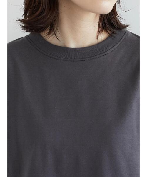 Sugar spoon(シュガースプーン)の「・SUGAR SPOON リブフレンチTシャツ(Tシャツ/カットソー・レディース・チャコールグレー/ブラック/オフホワイト/グレイッシュベージュ/グリーン系その他3・FREE)」の16枚目の写真