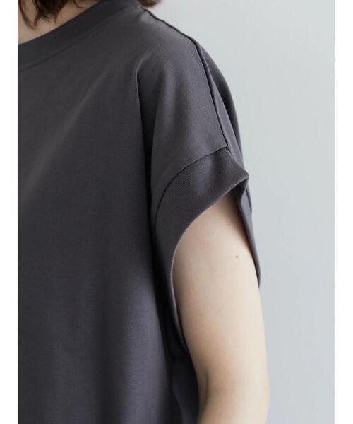 Sugar spoon(シュガースプーン)の「・SUGAR SPOON リブフレンチTシャツ(Tシャツ/カットソー・レディース・チャコールグレー/ブラック/オフホワイト/グレイッシュベージュ/グリーン系その他3・FREE)」の17枚目の写真