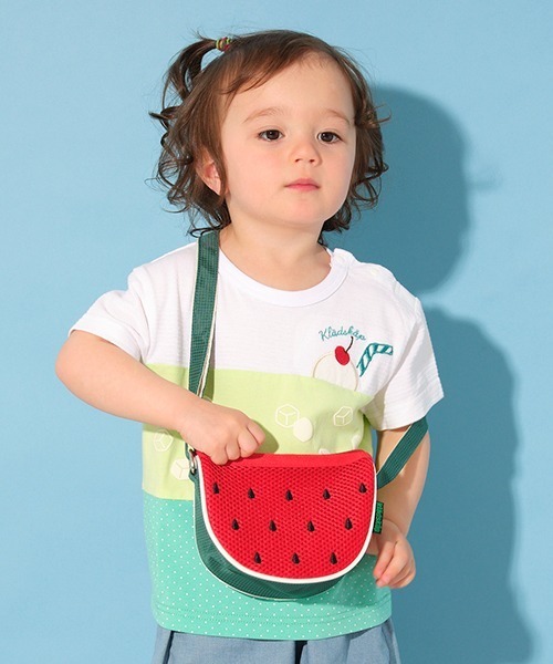 kladskap（クレードスコープ）の「クリームソーダ半袖Tシャツ（Tシャツ/カットソー・キッズ・ピンク/グリーン・80ｃｍ/90cm/100cm/110cm/120cm）」の17枚目の写真