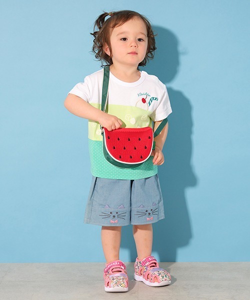 kladskap（クレードスコープ）の「クリームソーダ半袖Tシャツ（Tシャツ/カットソー・キッズ・ピンク/グリーン・80ｃｍ/90cm/100cm/110cm/120cm）」の15枚目の写真