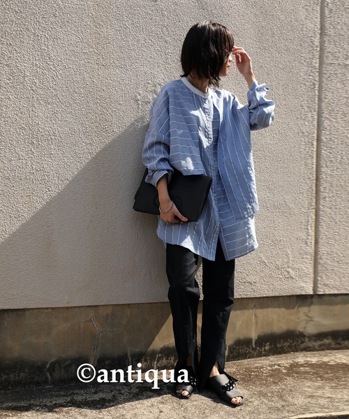 antiqua（アンティカ）の「ワンランク上げる完成度。チェーンデザインフラットシューズ（スリッポン・レディース・ブラック・LL/S/M/L）」の18枚目の写真