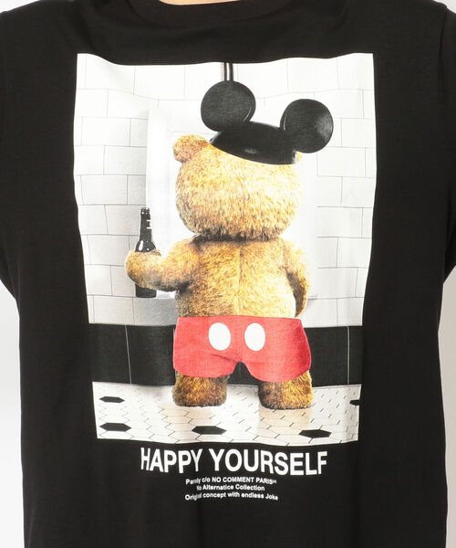 NO COMMENT PARIS(ノーコメントパリ)の「NO COMMENT PARIS/ノーコメントパリ/coke bear ビッグTシャツ(Tシャツ/カットソー・メンズ・ブラック/ホワイト・MEDIUM/LARGE/X-LARGE)」の8枚目の写真
