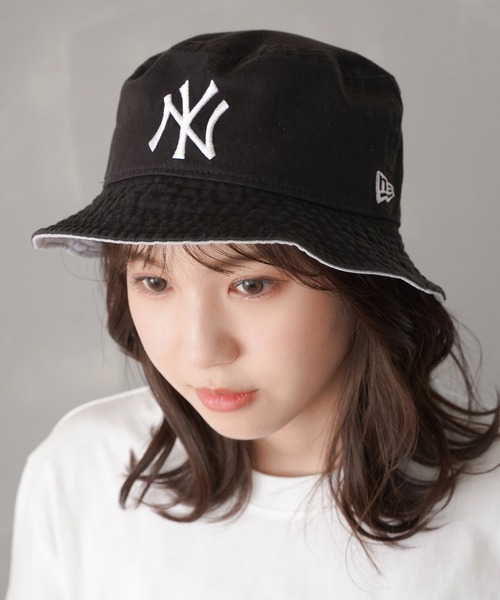 NEW ERA(ニューエラ)の「【NEW ERA / ニューエラ】ロゴバケットハット(ハット・レディース・ブラック/ブルー・ONESIZE)」の16枚目の写真