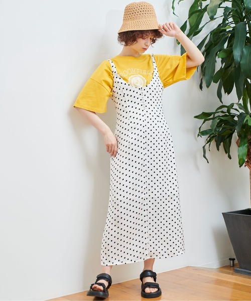 FREE'S MART(フリーズマート)の「◆カレッジロゴショート丈Tシャツ(Tシャツ/カットソー・レディース・イエロー/ホワイト/ブルー・FREE)」の19枚目の写真