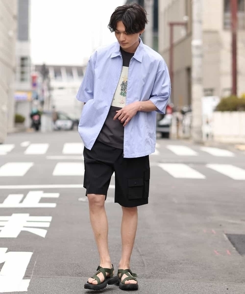 a.v.v(アーヴェヴェ)の「【コラボ】イラストレーターコラボワイドシルエットカットソー(Tシャツ/カットソー・メンズ・ホワイト/チャコールグレー・48/50/46/44)」の8枚目の写真