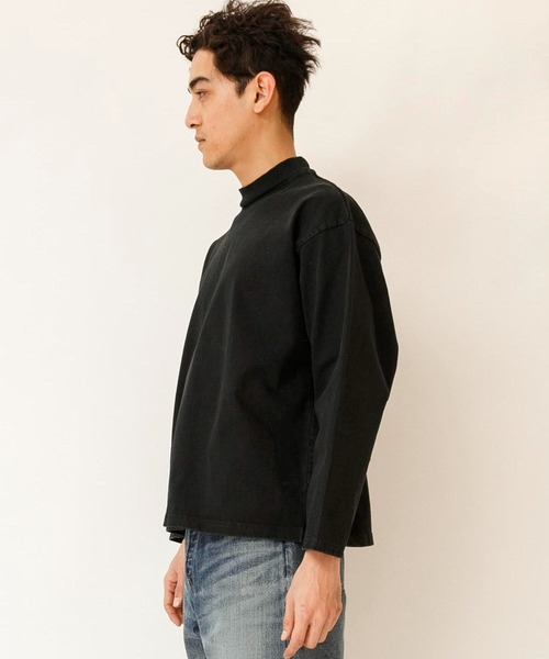 Johnbull(ジョンブル)の「コットンカットモックネック(Tシャツ/カットソー・メンズ・ホワイト/ブラック/グレイッシュベージュ・SMALL/MEDIUM/LARGE)」の17枚目の写真