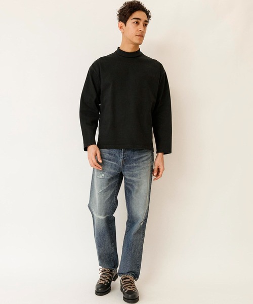 Johnbull(ジョンブル)の「コットンカットモックネック(Tシャツ/カットソー・メンズ・ホワイト/ブラック/グレイッシュベージュ・SMALL/MEDIUM/LARGE)」の20枚目の写真