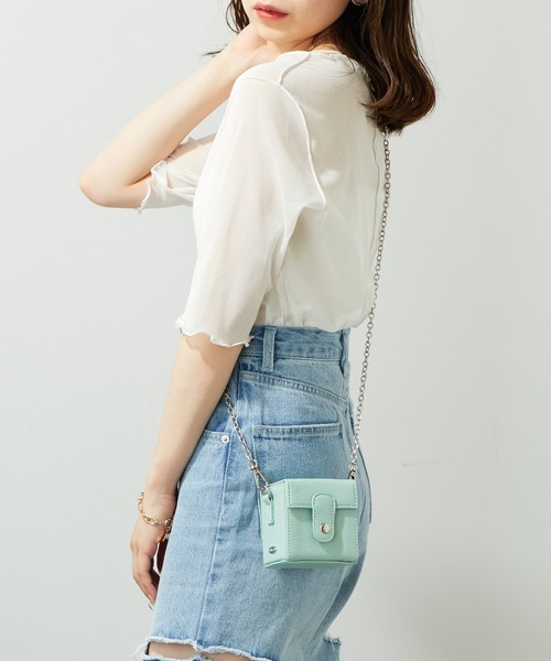 Chico(チコ)の「5分袖シアーメロートップス(Tシャツ/カットソー・レディース・アイボリー/ブラック/グリーン/ピンク/グレイッシュベージュ/グリーン系その他・FREE)」の11枚目の写真