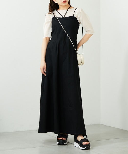 Chico(チコ)の「5分袖シアーメロートップス(Tシャツ/カットソー・レディース・アイボリー/ブラック/グリーン/ピンク/グレイッシュベージュ/グリーン系その他・FREE)」の16枚目の写真