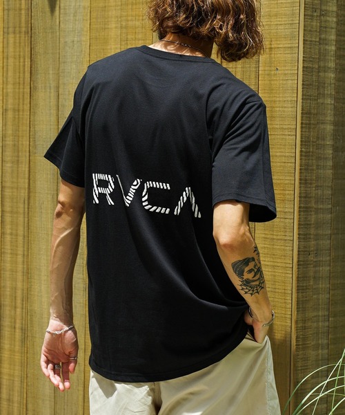 RVCA（ルーカ）の「RVCA メンズ 【RVCA x AZUL BY MOUSSY】 RVCA ^AZUL RADAR TEE Ｔシャツ【2022年夏モデル】/ルーカ半袖バックプリントTシャツ（Tシャツ/カットソー・メンズ・ホワイト/ブラック/ベージュ・MEDIUM/LARGE）」の19枚目の写真