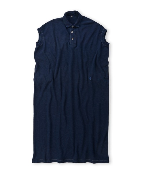 45R★ジンバカノコのポロドレス インディゴ 45R（フォーティファイブアール）の「ジンバカノコの馬ポロドレス