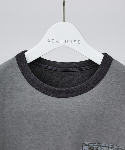 ABAHOUSE(アバハウス)の「【リバーシブル仕様】抗菌防臭加工 半袖 Tシャツ(Tシャツ/カットソー・メンズ・ホワイト/グレー/グリーン・44/46/48)」の12枚目の写真
