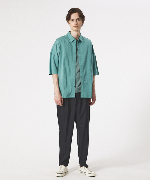 ABAHOUSE(アバハウス)の「【リバーシブル仕様】抗菌防臭加工 半袖 Tシャツ(Tシャツ/カットソー・メンズ・ホワイト/グレー/グリーン・44/46/48)」の8枚目の写真