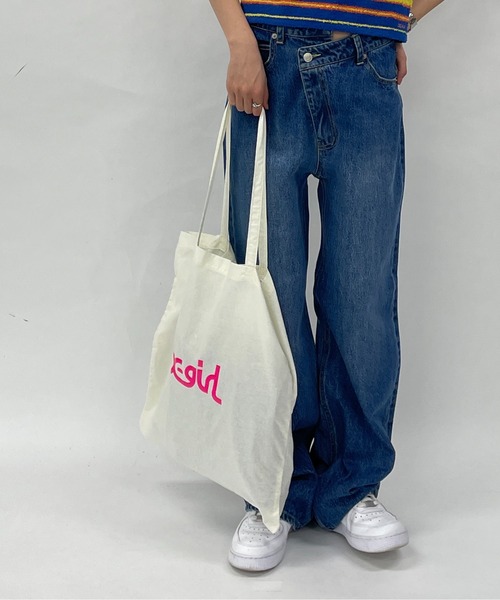 X Girl エックスガール Mills Logo Tote Bag トートバッグ X Girl エックスガール のファッション通販 Zozotown