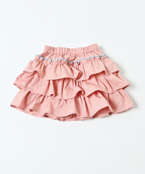 CALMIA（カルミア）の「フリルキュロットパンツ（80～130cm）（その他パンツ・キッズ・ベージュ/ピンク・90/100/110/120/80/130/95）」の2枚目の写真