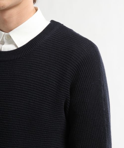 HARE（ハレ）の「シルクコンヨコアゼニットプルオーバー(HARE)（ニット/セーター・メンズ・オフホワイト/グレー/ブルー/ネイビー・SMALL/LARGE/MEDIUM）」の8枚目の写真