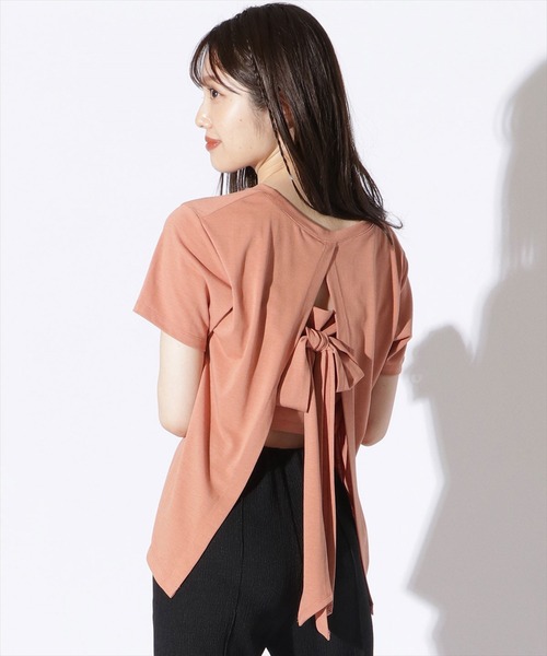 【撥水加工】バックリボントップス