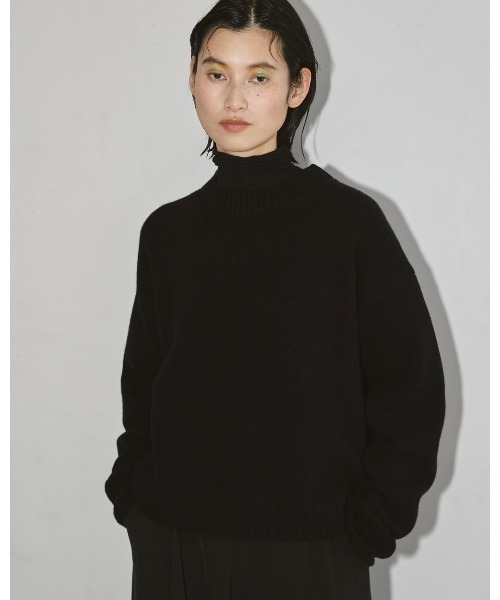 TODAYFUL（トゥデイフル）の「スーパーファインウールニット（ニット/セーター・レディース・ブラック/ブラウン/ブルー系その他/バーガンディー/キナリ・FREE）」の3枚目の写真